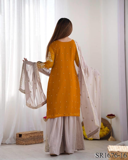 Azaan Gharara/Sharara Yellow