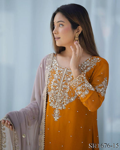 Azaan Gharara/Sharara Yellow