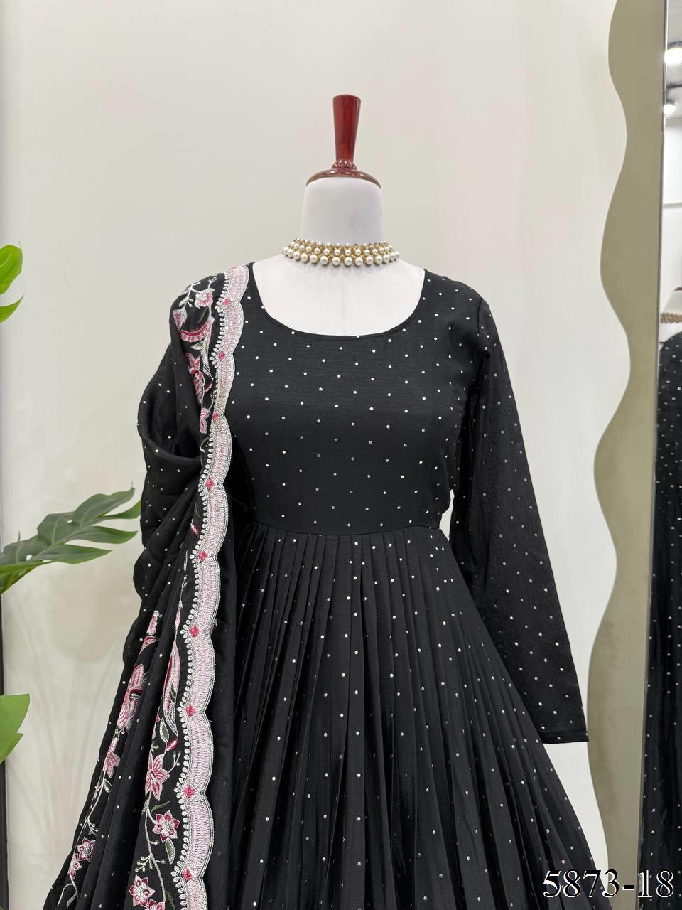 Ira Anarkali Black
