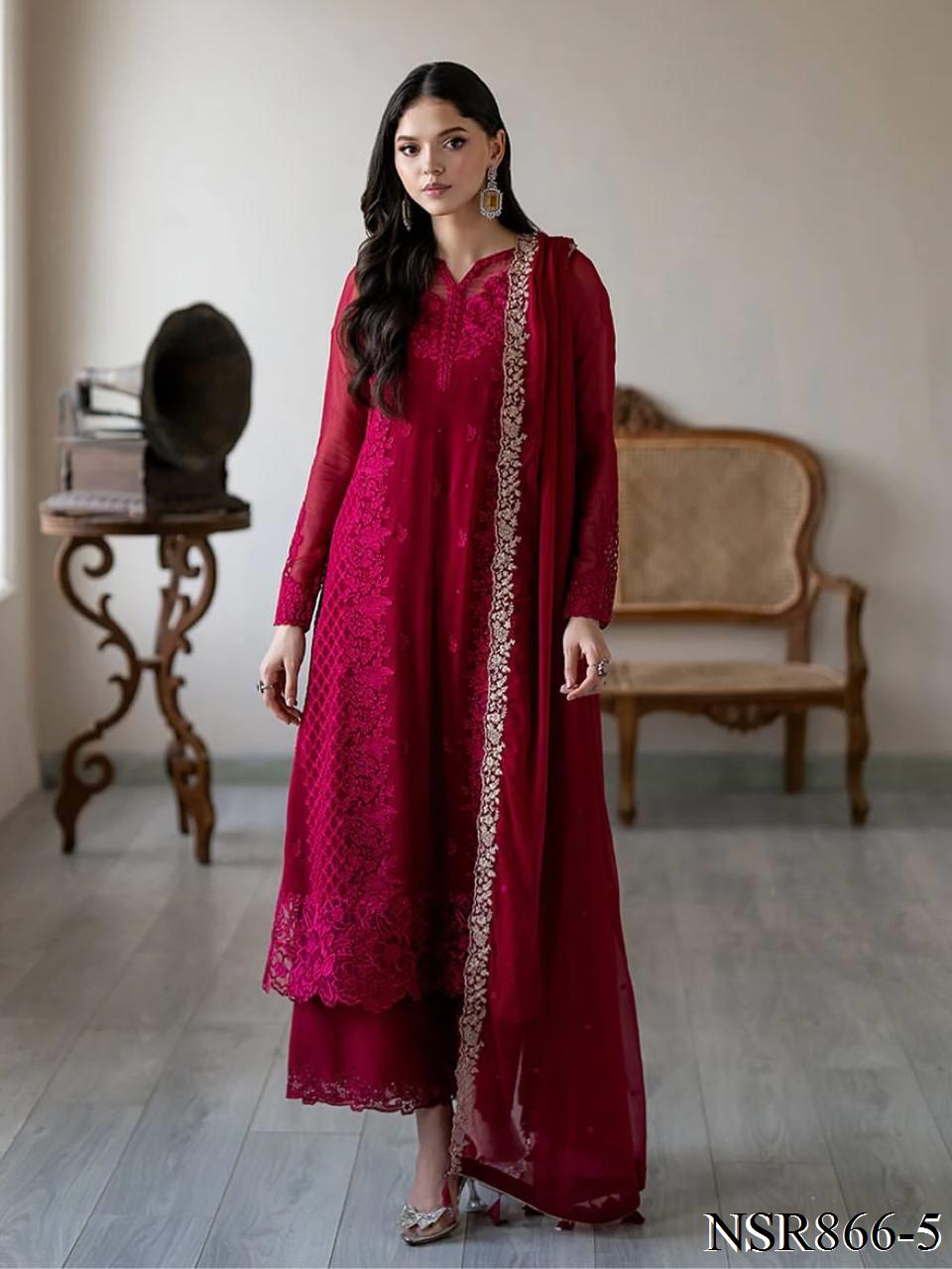Niva Anarkali Red