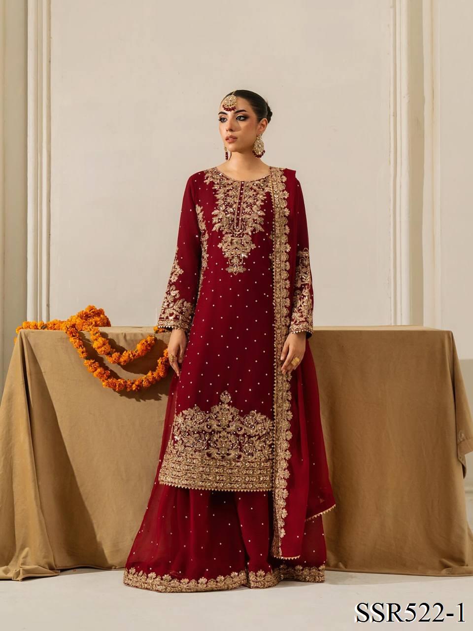 Leya Gharara/Sharara Red