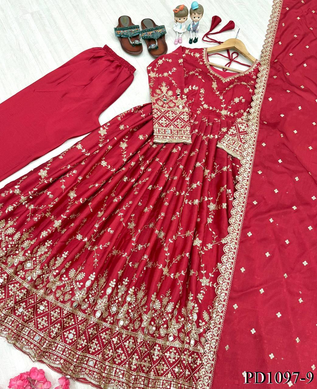 Lina Anarkali Red