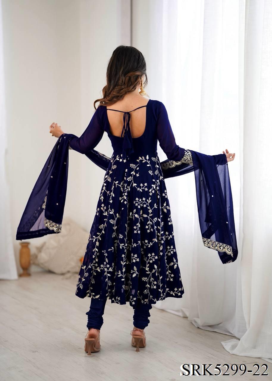 Shariska Anarkali Dark Blue