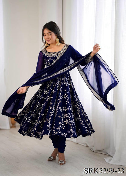 Shariska Anarkali Dark Blue