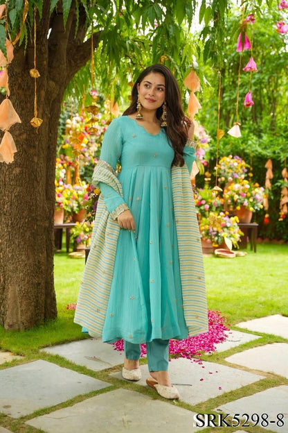 Nyla Anarkali Blue