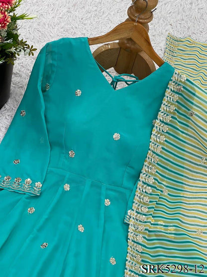 Nyla Anarkali Blue