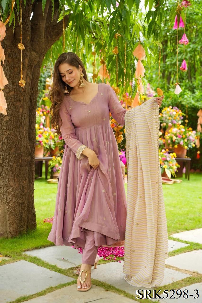 Nyla Anarkali Rose