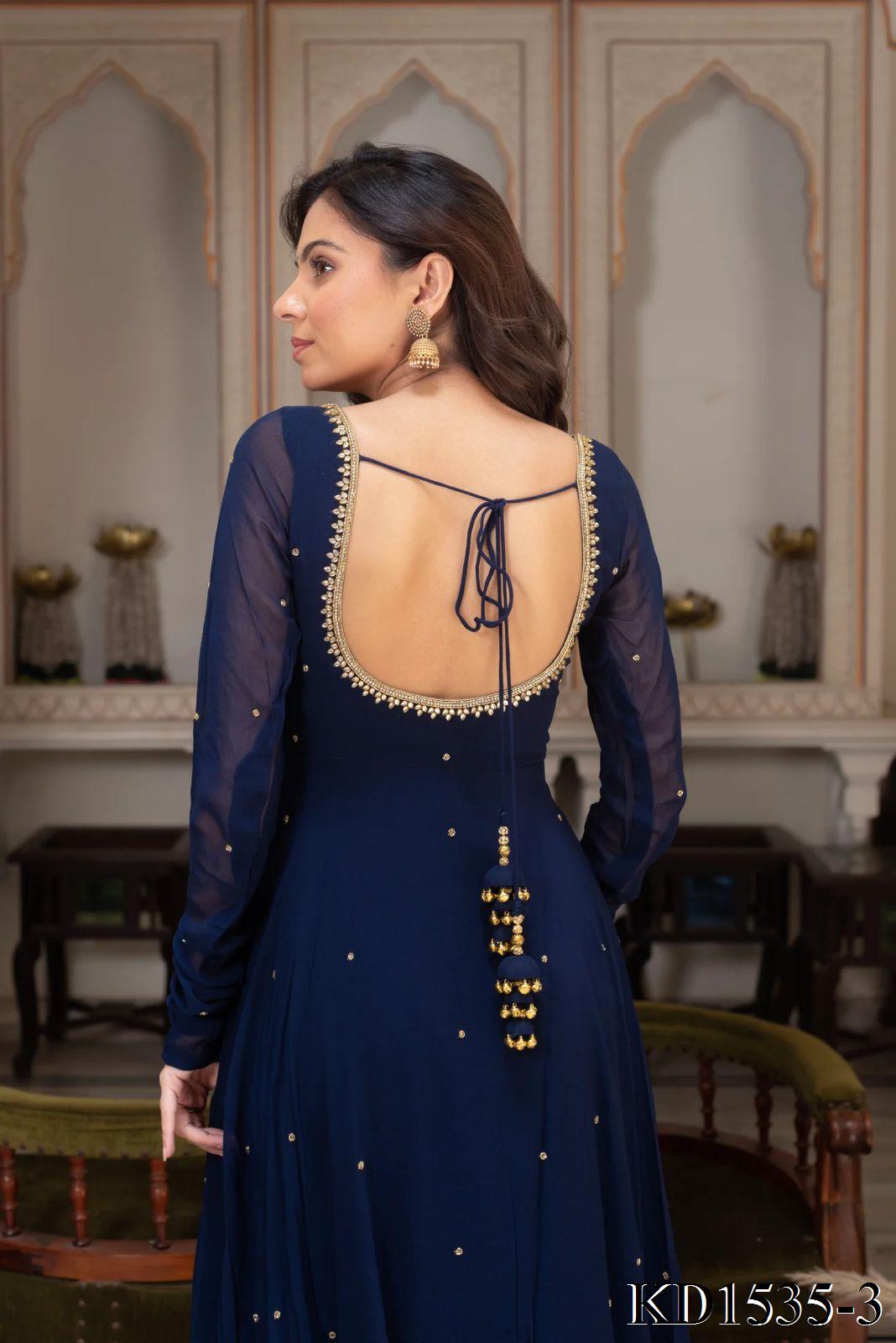 Zara Anarkali Blue