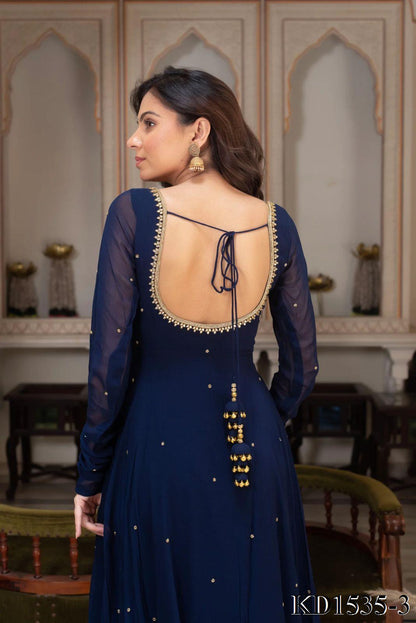 Zara Anarkali Blue