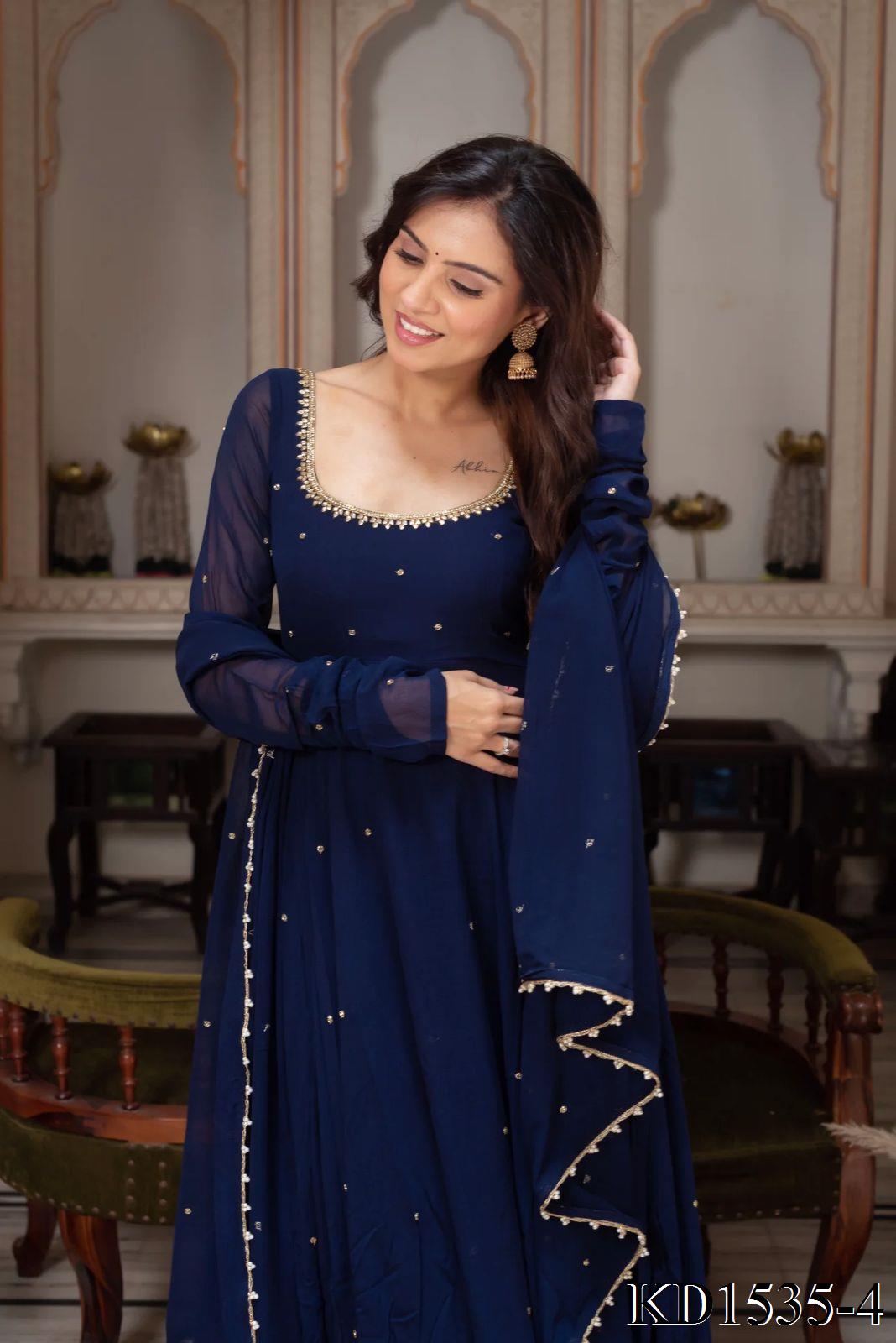 Zara Anarkali Blue