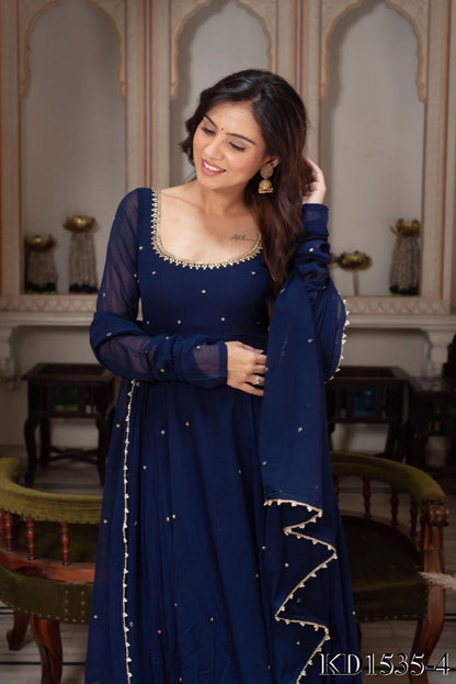 Zara Anarkali Blue
