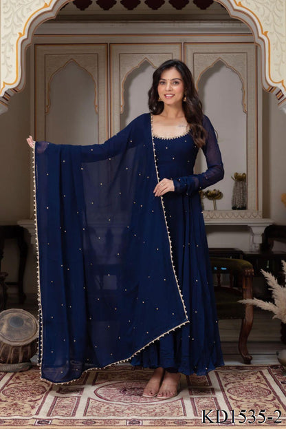 Zara Anarkali Blue
