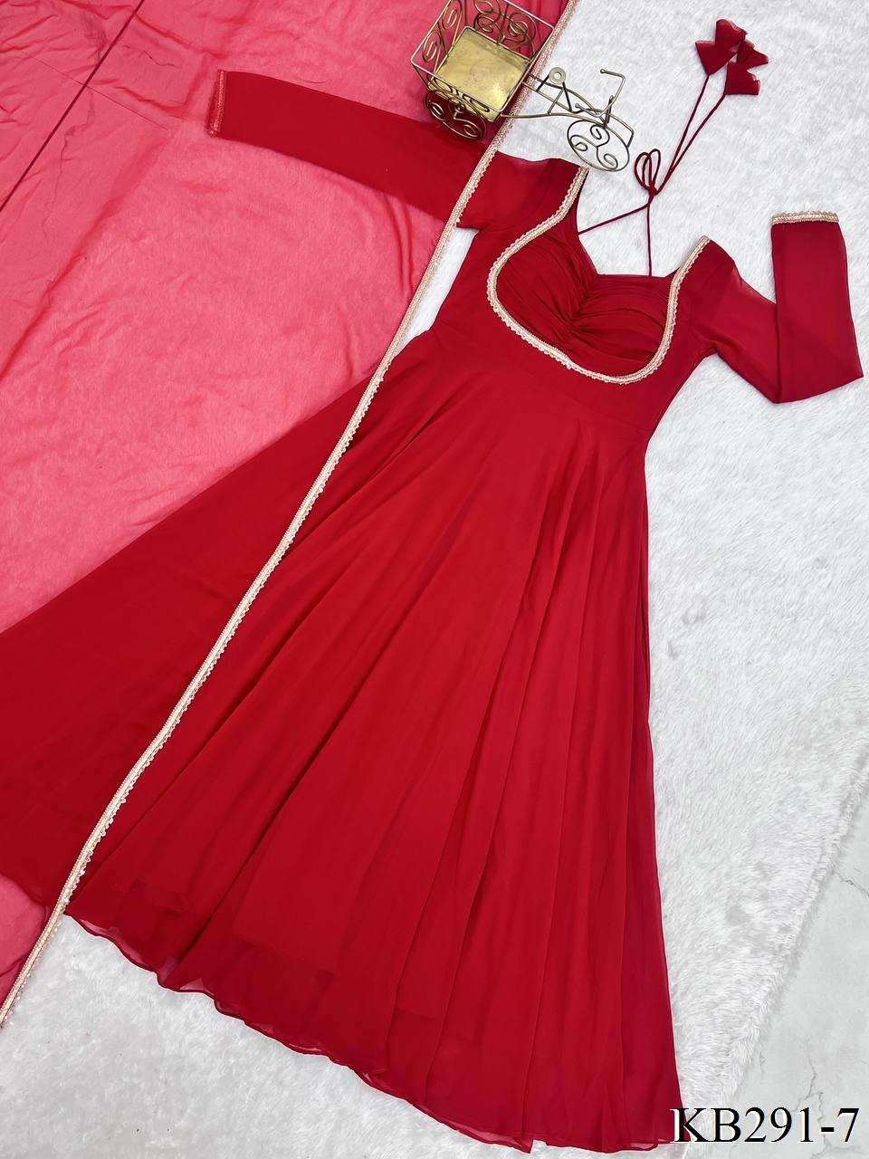 Laya Anarkali Red
