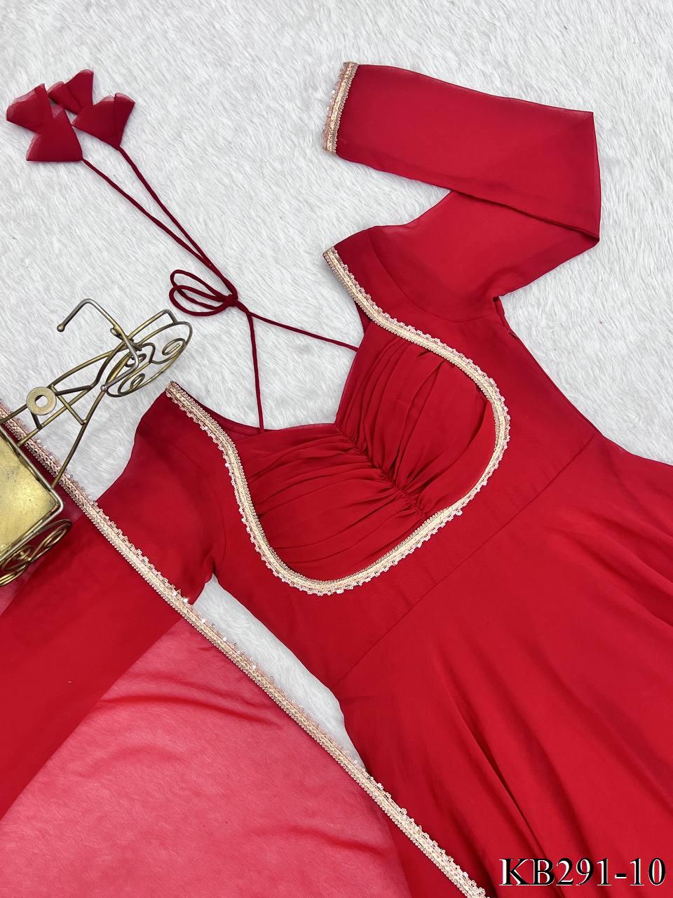 Laya Anarkali Red