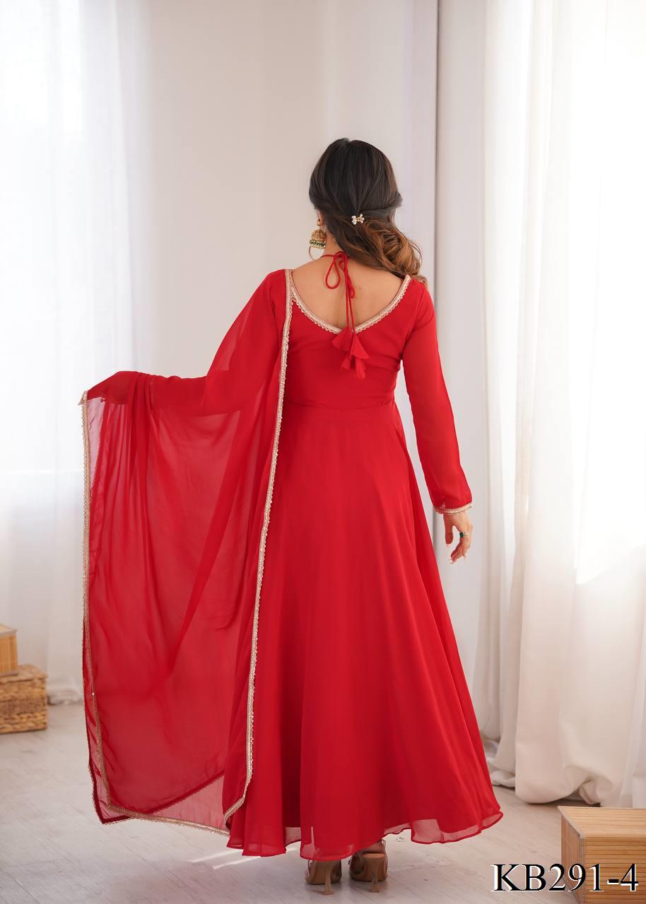 Laya Anarkali Red