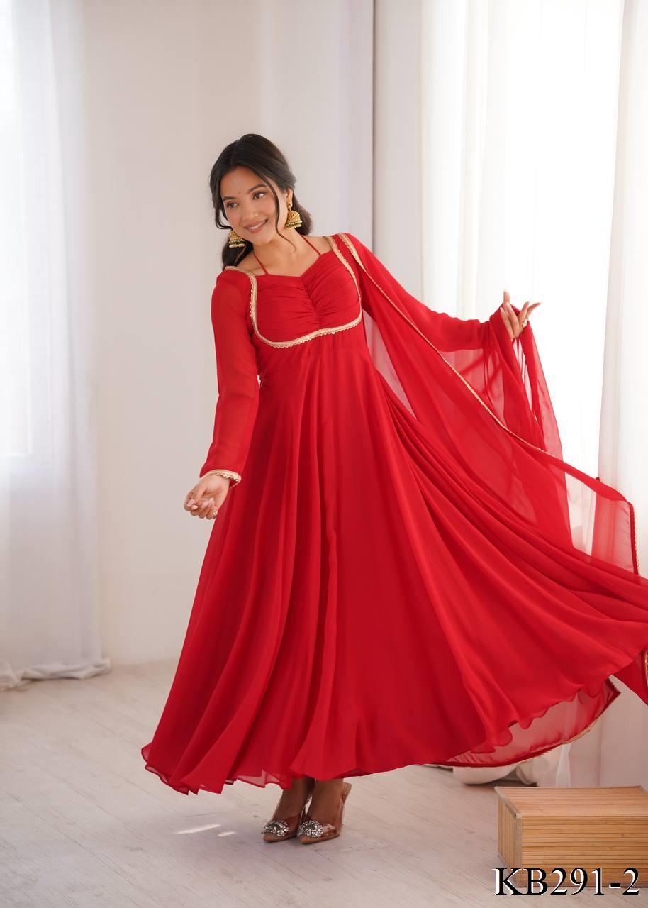 Laya Anarkali Red