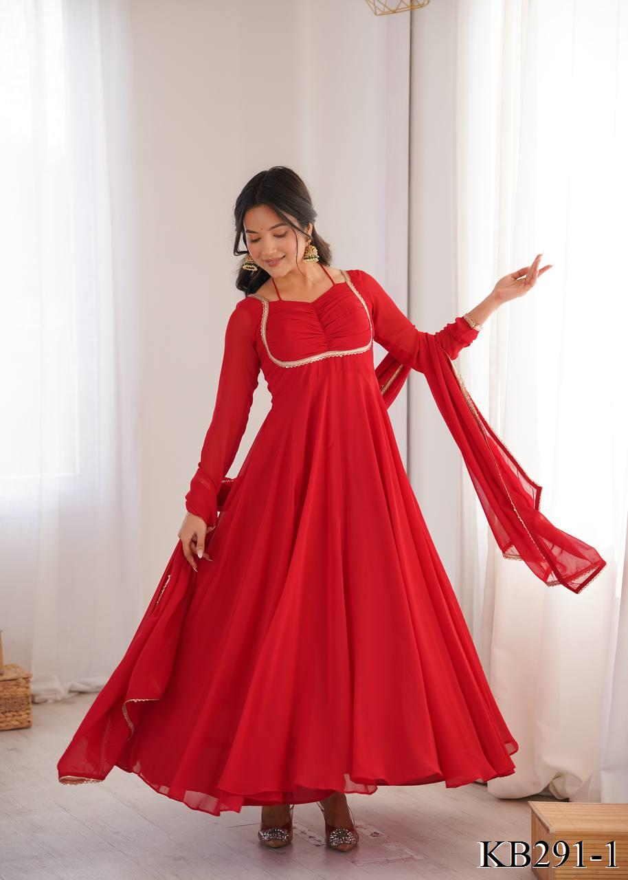 Laya Anarkali Red