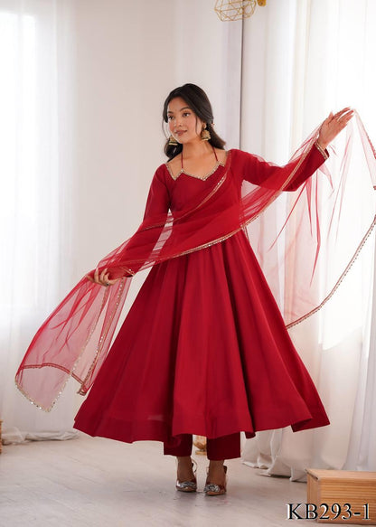 Ami Anarkali Maroon