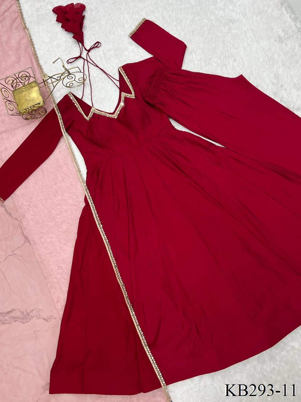 Ami Anarkali Maroon