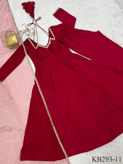 Ami Anarkali Maroon