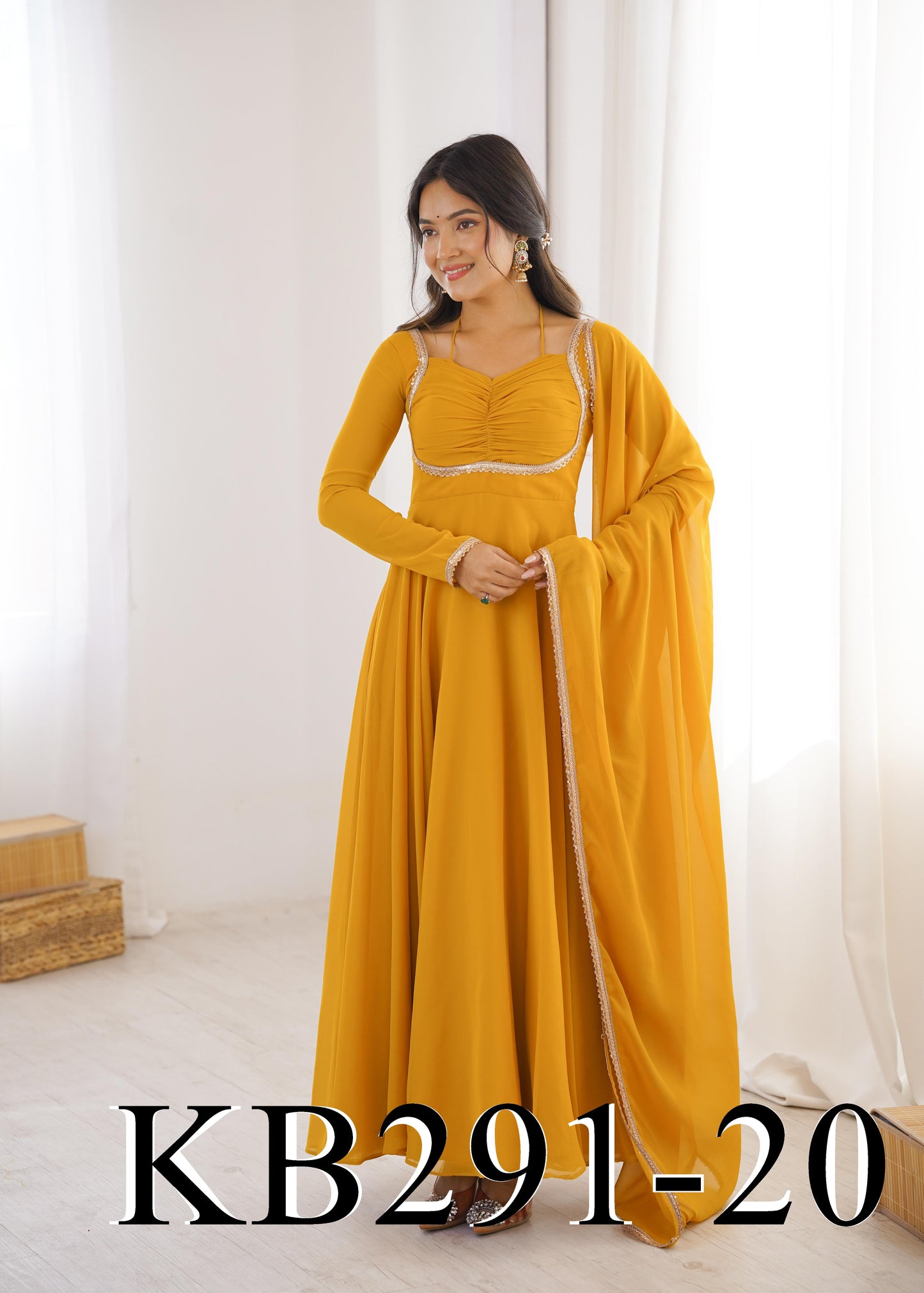 Laya Anarkali Yellow