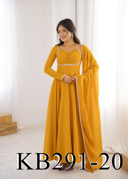 Laya Anarkali Yellow