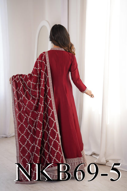 Sena Anarkali Maroon