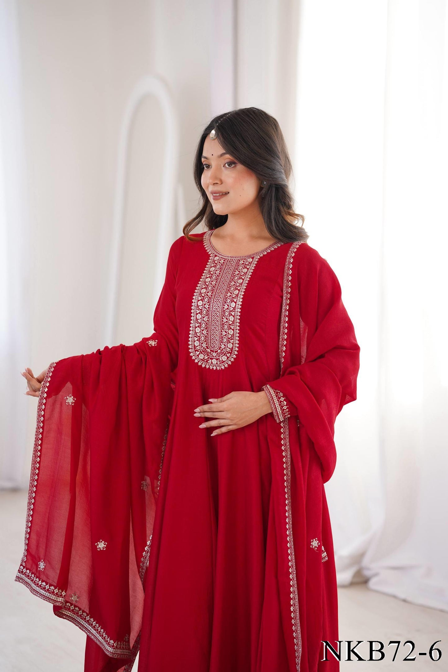 Imai Salwar Red