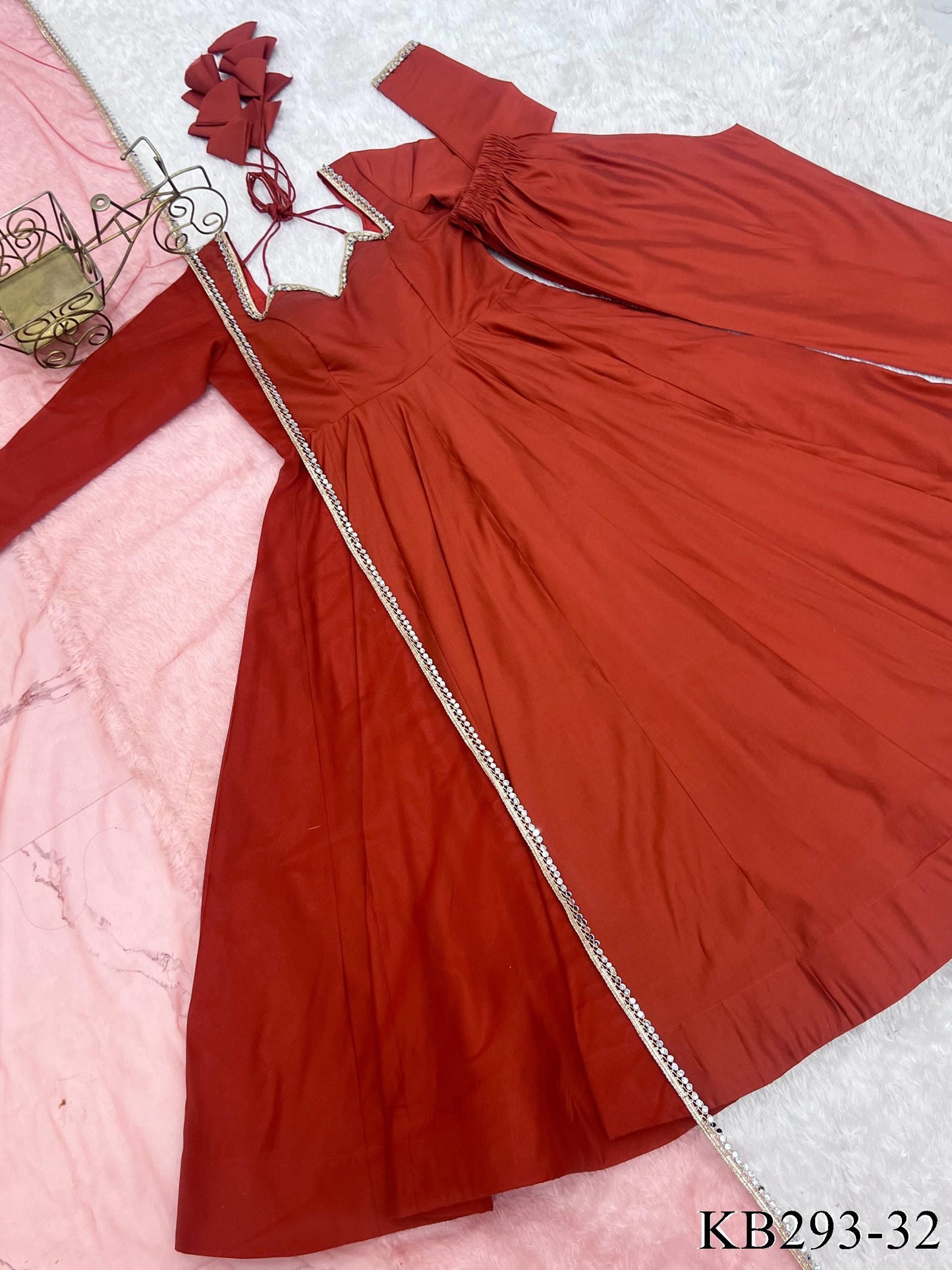 Ami Anarkali Burnt Orange