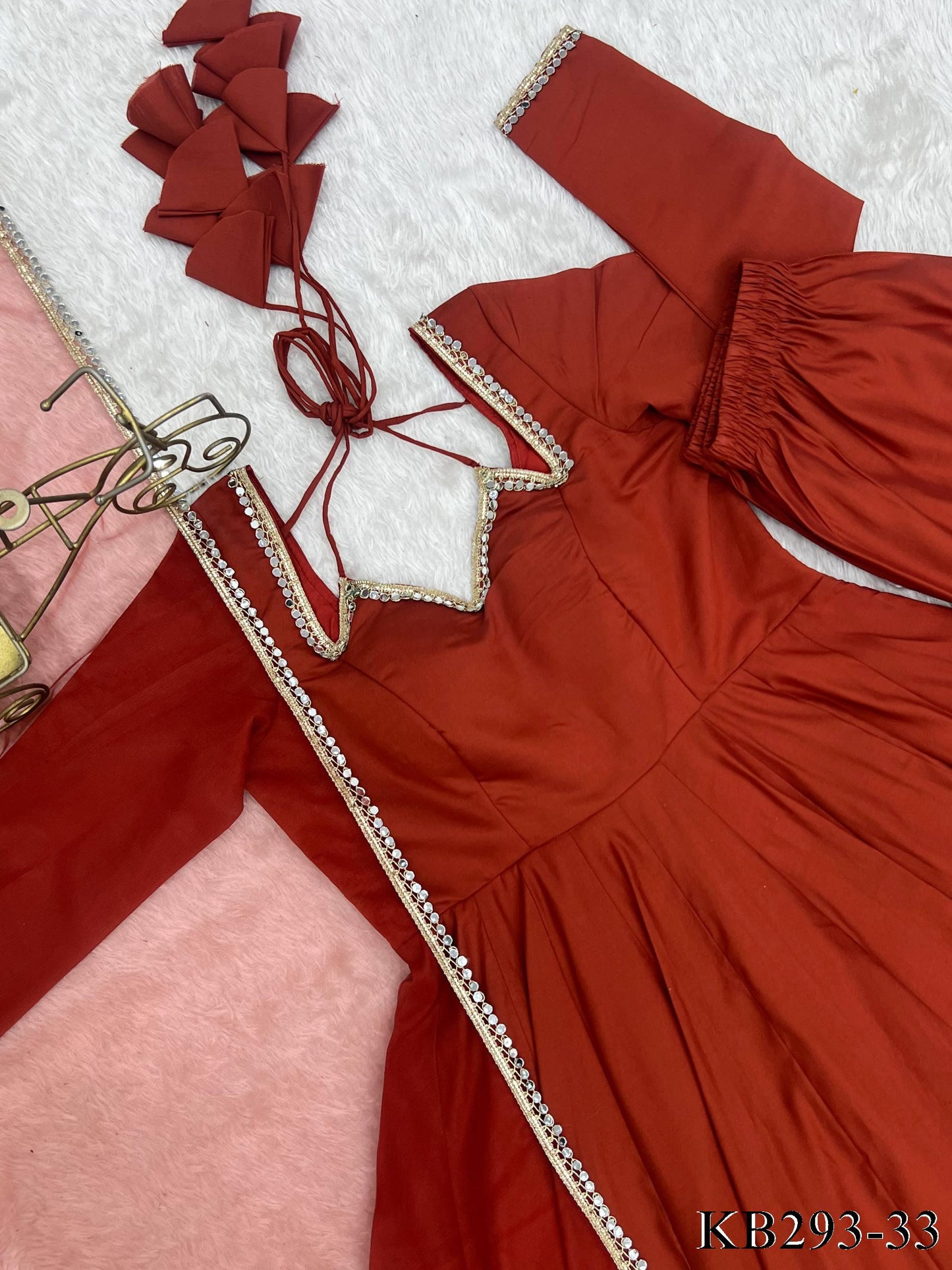 Ami Anarkali Burnt Orange