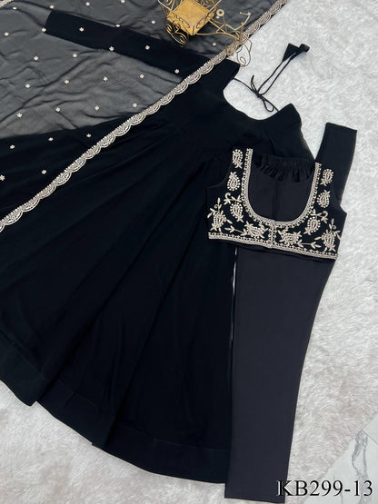 Savi Anarkali Black