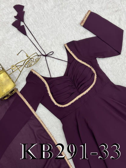 Laya Anarkali Purple