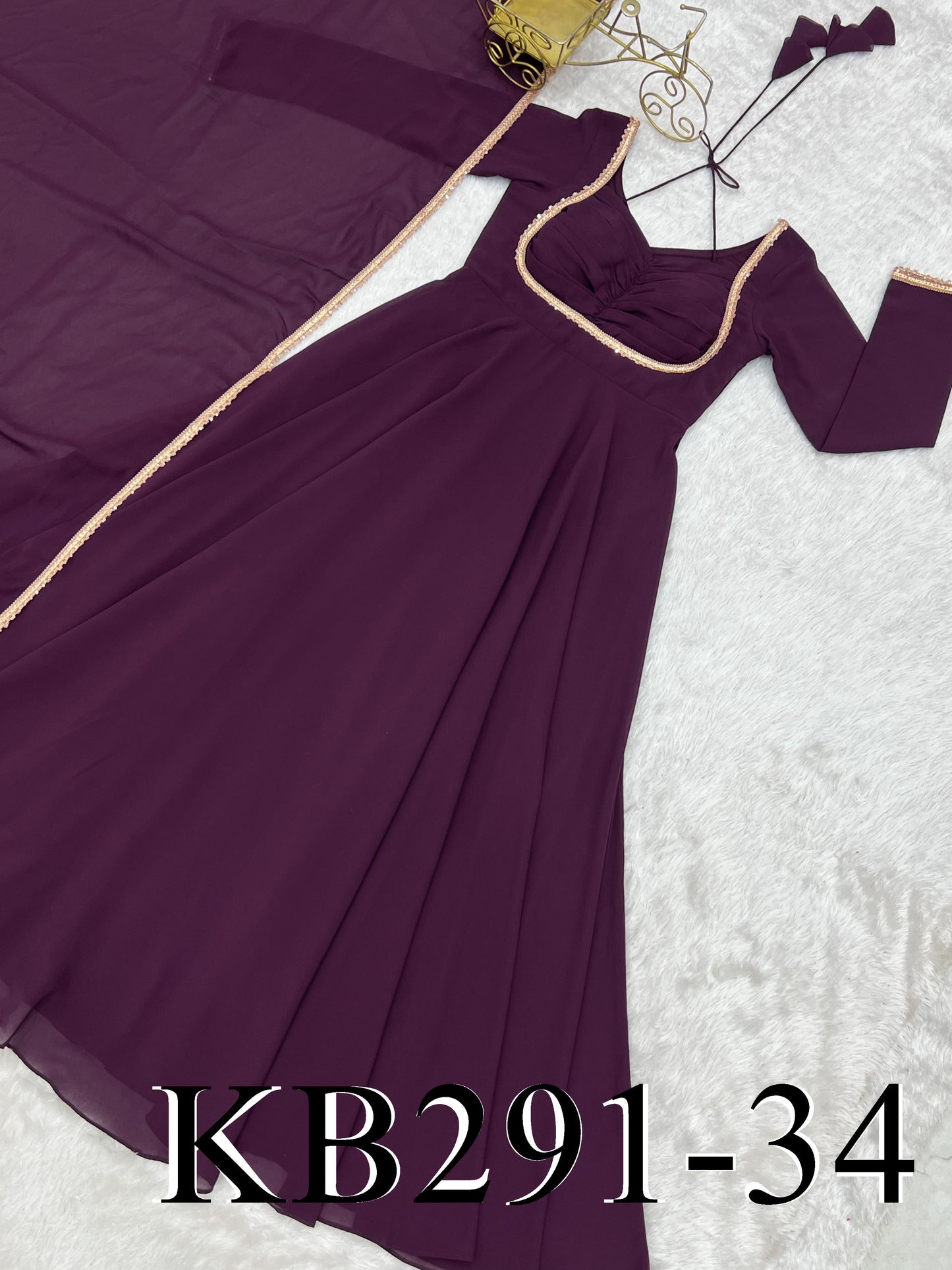 Laya Anarkali Purple