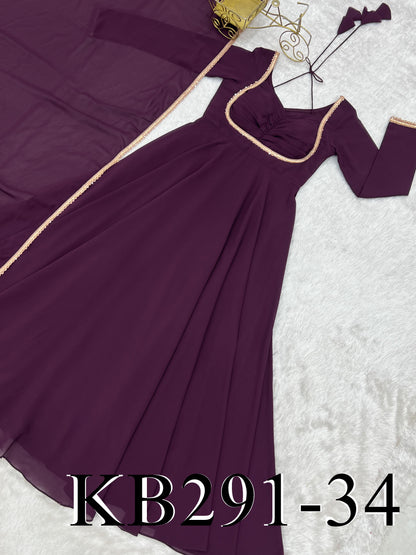 Laya Anarkali Purple