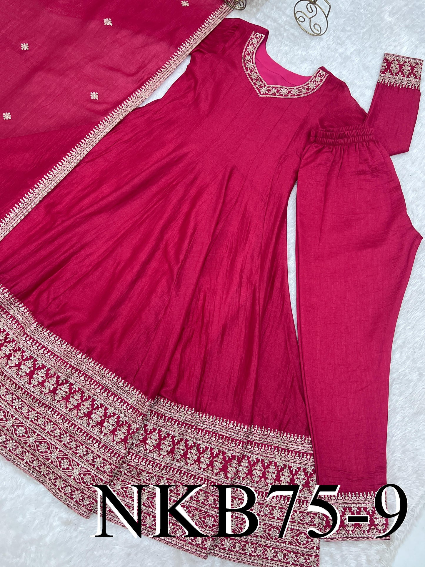 Voli Salwar Pink