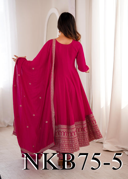 Voli Salwar Pink