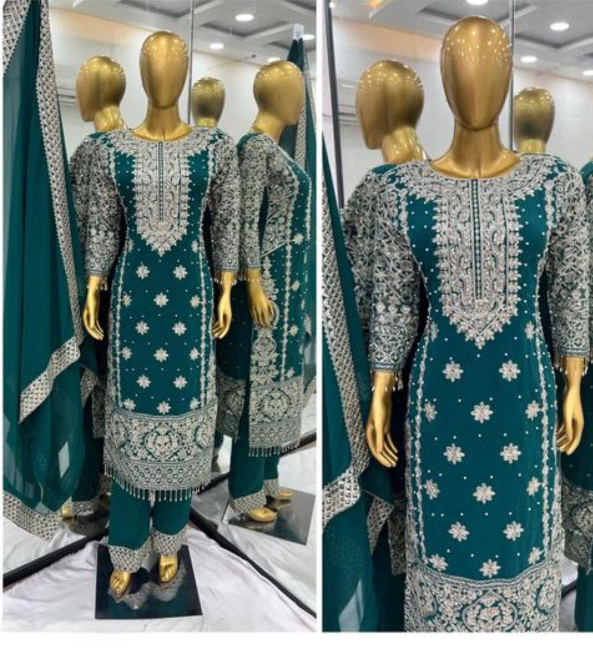 Zariyah Sharara Turquoise