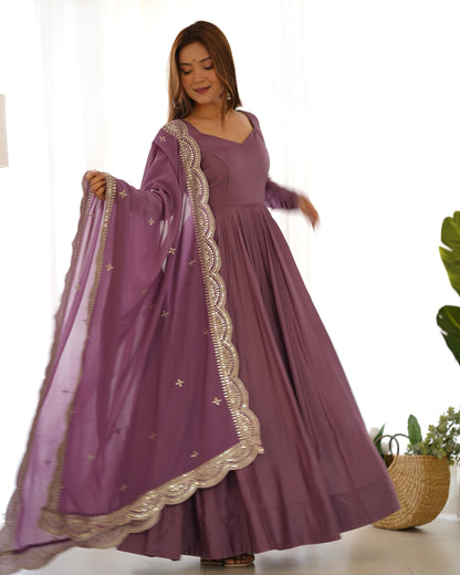 Elegant Light Purple Anarkali