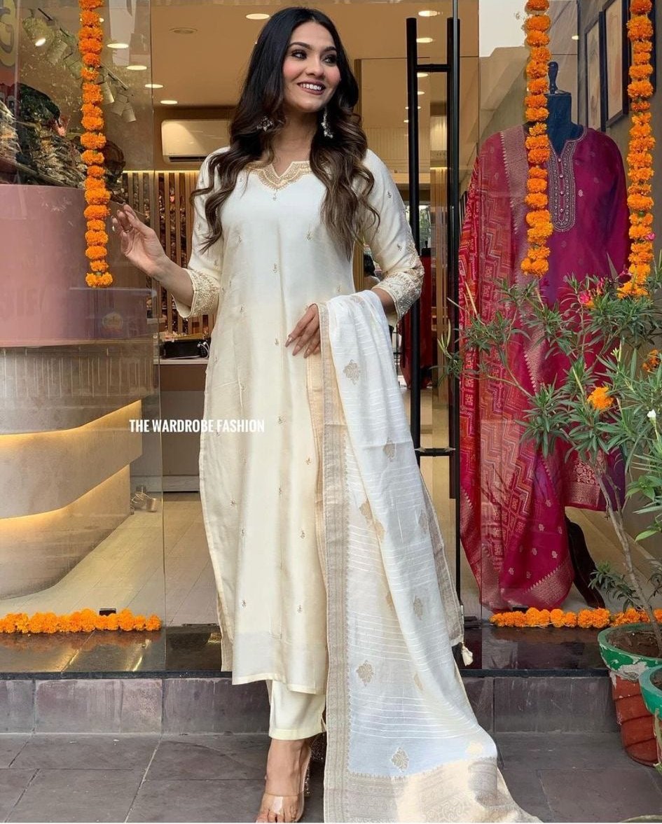 White Salwar