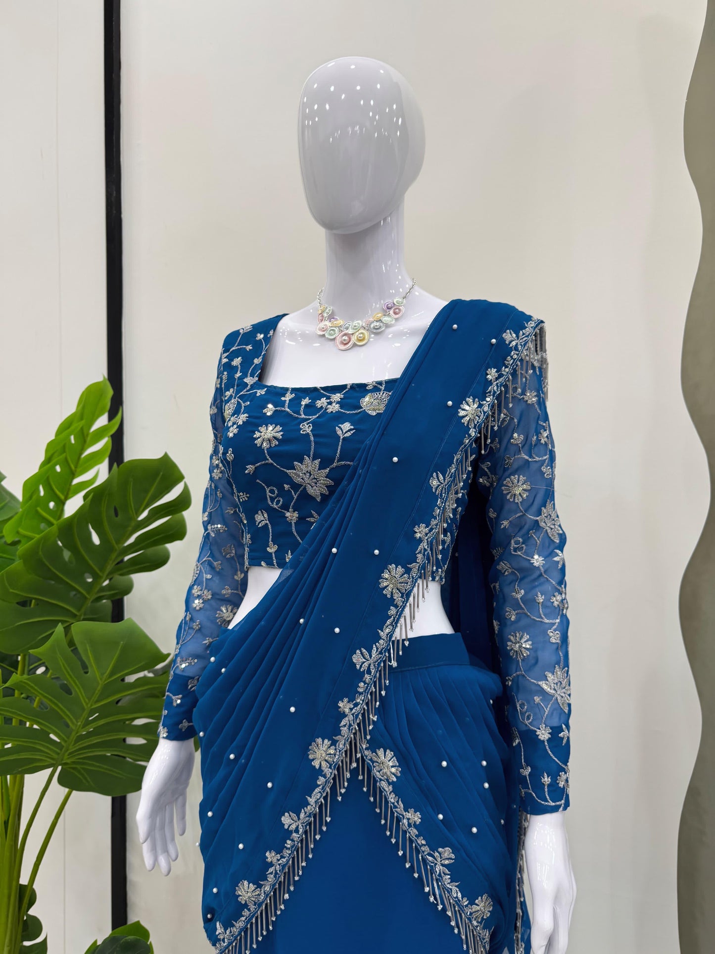 Lehenga Saree Blue