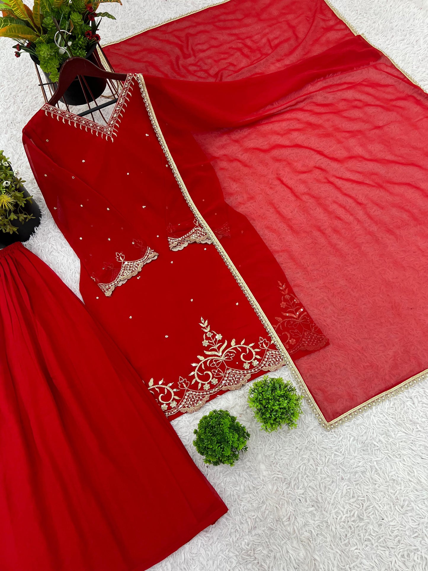 Adaa Sharara Red