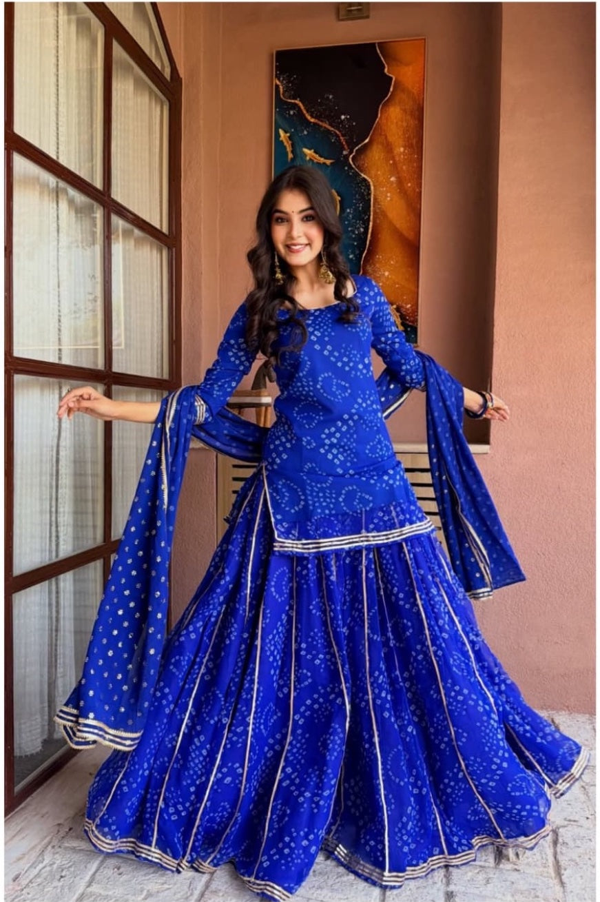 Aavya Sharara Blue