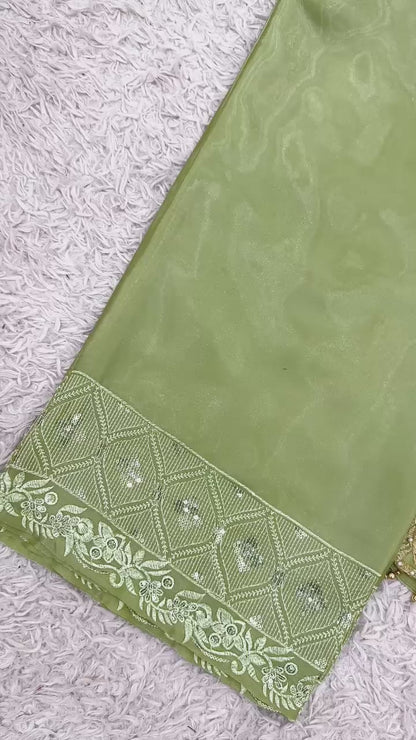 Shahi Sharara Green