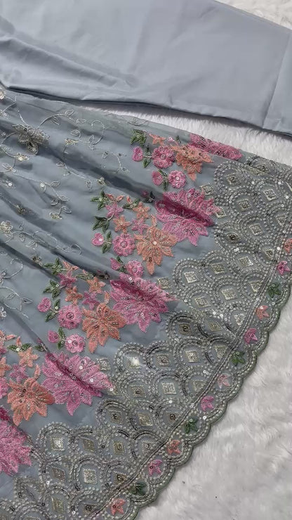 Nalini Anarkali Grey