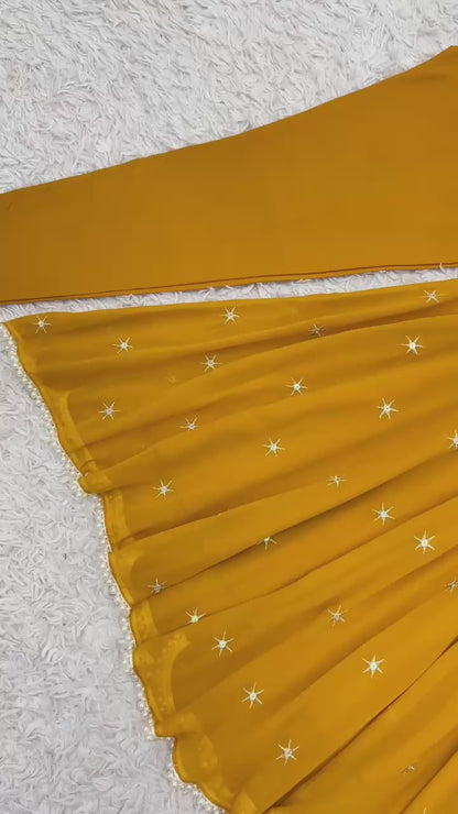 Vaisnavi Anarkali Yellow