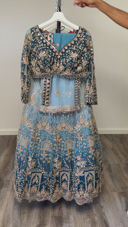 Trisha Fully Stitched Blue